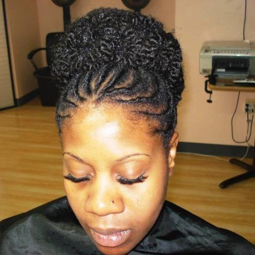 Braided Bun Updo African American Hairstyles (Photo 10 of 15)