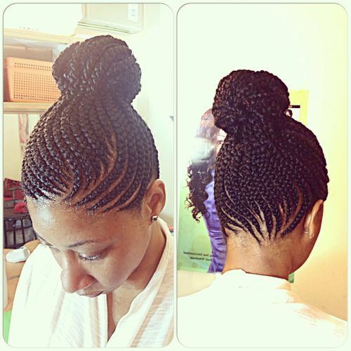 Braided Hairstyles Up Into A Bun (Photo 5 of 15)