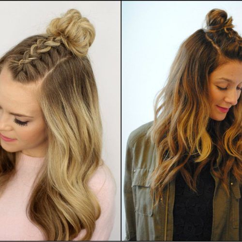 Half Up Top Knot Braid Hairstyles (Photo 5 of 20)