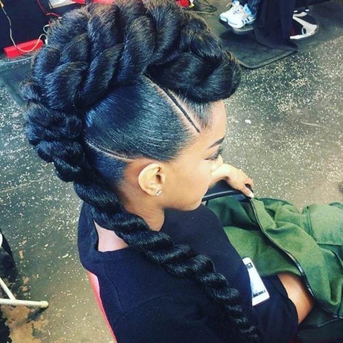 Black Twisted Mohawk Braid Hairstyles (Photo 17 of 20)