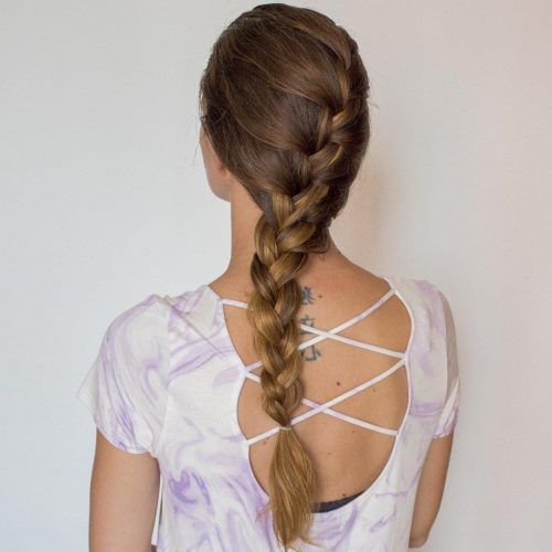 Asymmetrical French Braided Hairstyles (Photo 9 of 20)