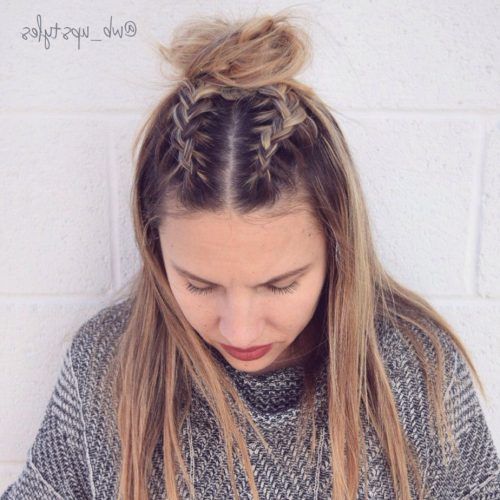 Braided Top-Knot Hairstyles (Photo 9 of 20)