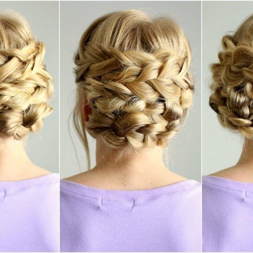 Braided Updo Hairstyles For Short Hair (Photo 3 of 15)