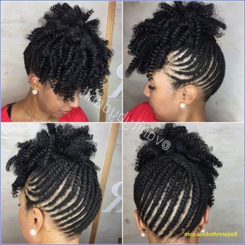 Lovely Black Braided Updo Hairstyles (Photo 8 of 20)