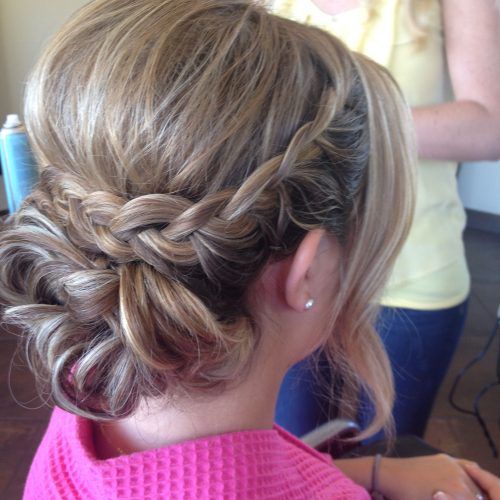 Bumped Twist Half Updo Bridal Hairstyles (Photo 8 of 20)