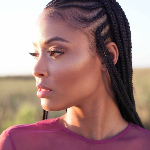 Colorful Cornrows Under Braid Hairstyles (Photo 4 of 20)
