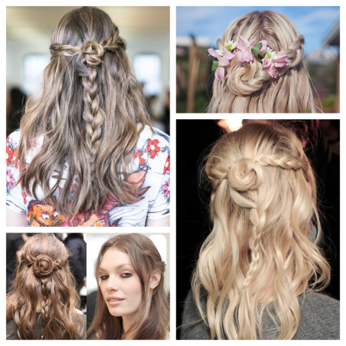Braids And Flowers Hairstyles (Photo 10 of 15)