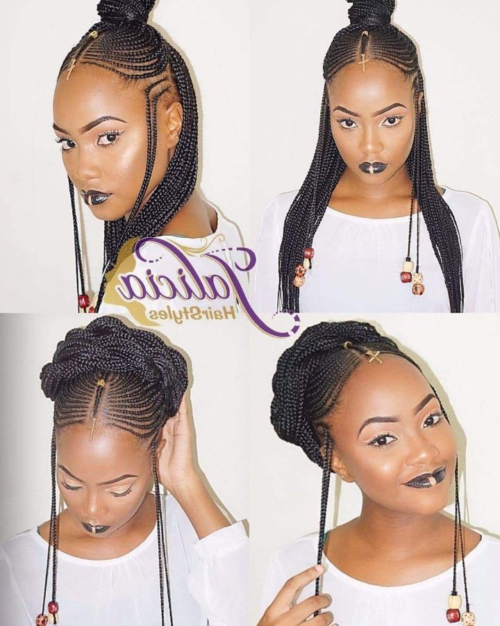 15 Best Collection of Straight Up Cornrows Hairstyles