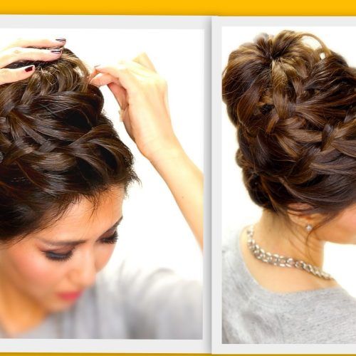 Braided Hairstyles Up Into A Bun (Photo 1 of 15)