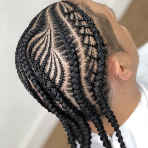 Full Scalp Patterned Side Braided Hairstyles (Photo 9 of 20)