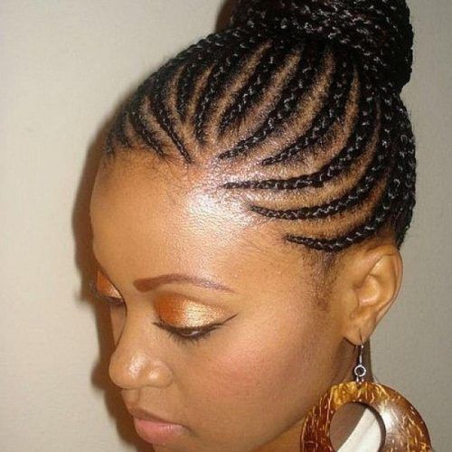 African Braids Updo Hairstyles (Photo 2 of 15)