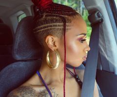 21 Photos Side-shaved Cornrows Braids Hairstyles