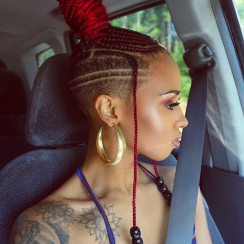 Side-Shaved Cornrows Braids Hairstyles (Photo 1 of 21)
