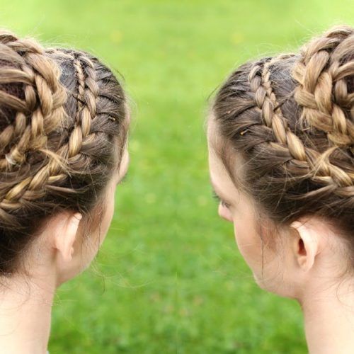 Double-Crown Updo Braided Hairstyles (Photo 1 of 20)