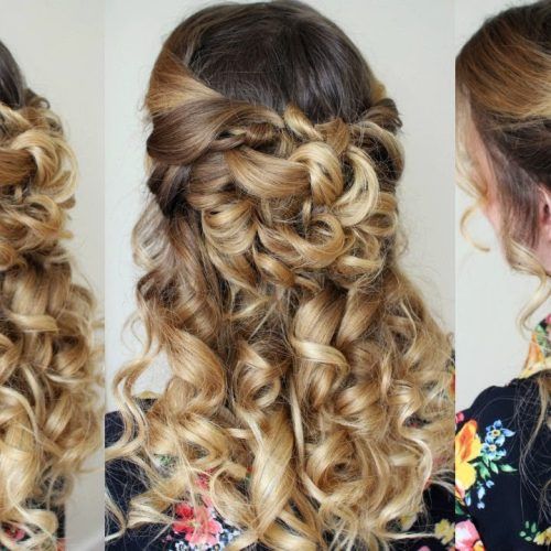 Curled Half-Up Hairstyles (Photo 7 of 20)