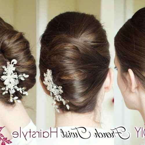 Messy French Roll Bridal Hairstyles (Photo 6 of 20)