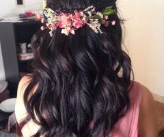 20 Inspirations Curled Floral Prom Updos