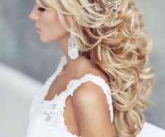 15 Best Collection of Beach Wedding Hairstyles for Long Curly Hair