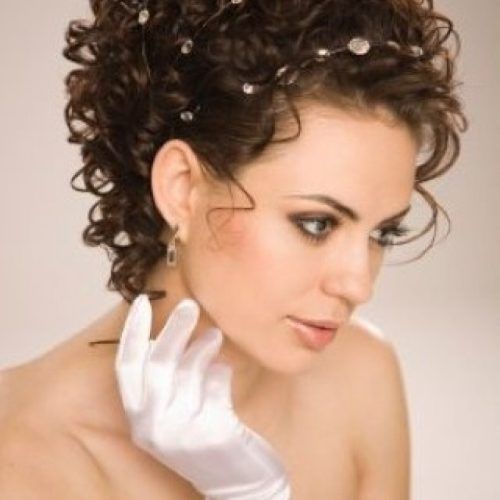 Curly Wedding Updos For Short Hair (Photo 5 of 20)