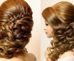 15 Best Collection of Plaits and Curls Wedding Hairstyles