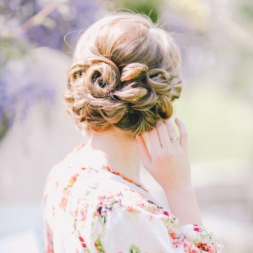 Braided Lavender Bridal Hairstyles (Photo 8 of 20)