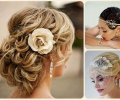 15 Inspirations Bridal Updos for Curly Hair