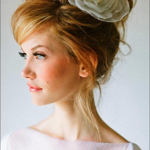 Bouffant And Chignon Bridal Updos For Long Hair (Photo 17 of 20)