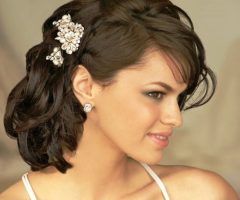 15 Ideas of Wedding Hairstyles for Medium Length Dark Hair