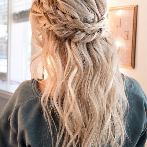 Braided Half-Up Knot Hairstyles (Photo 16 of 20)