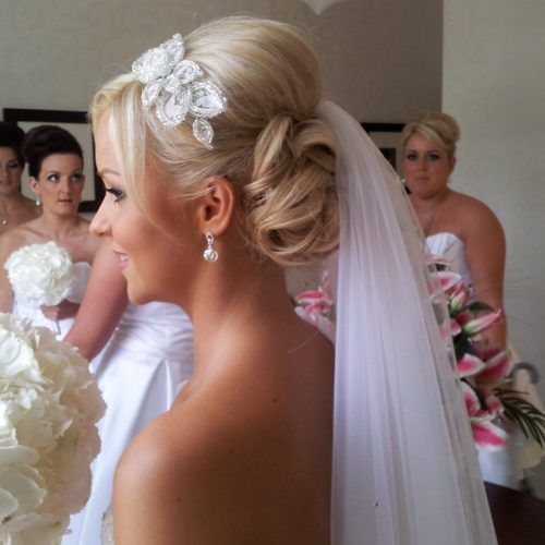 Up Hairstyles With Veil For Wedding (Photo 5 of 15)
