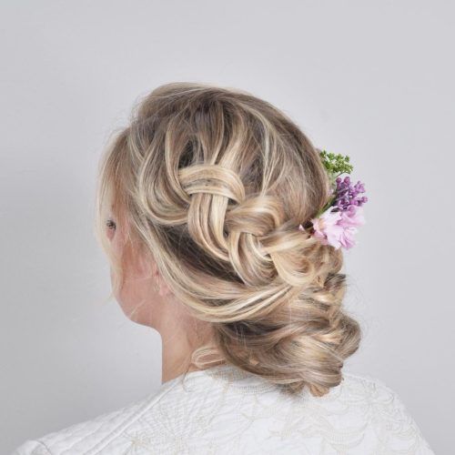 Pinned Brunette Ribbons Bridal Hairstyles (Photo 4 of 20)