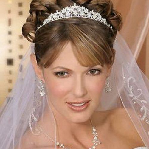 Wedding Updos For Long Hair With Tiara (Photo 2 of 15)