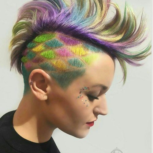 Blue Hair Mohawk Hairstyles (Photo 8 of 20)