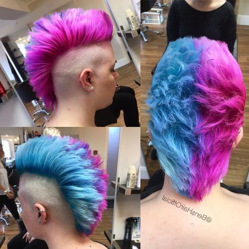 Blue Hair Mohawk Hairstyles (Photo 7 of 20)