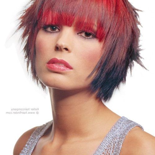 Bright Red Short Hairstyles (Photo 6 of 20)