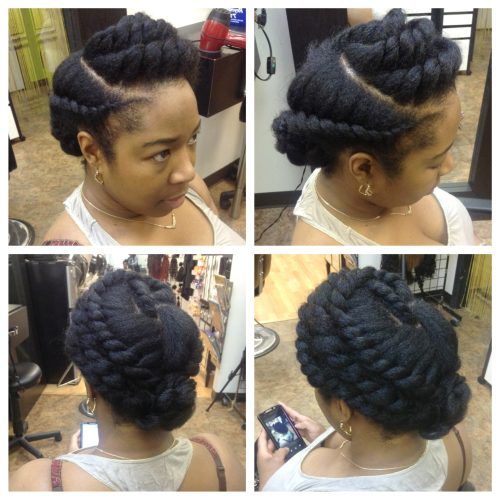 Flat Twist Updo Hairstyles With Extensions (Photo 9 of 15)