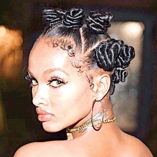 Mohawk Hairstyles With Braided Bantu Knots (Photo 18 of 20)