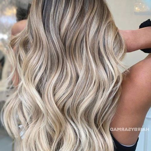 Blonde Waves Haircuts With Dark Roots (Photo 10 of 20)