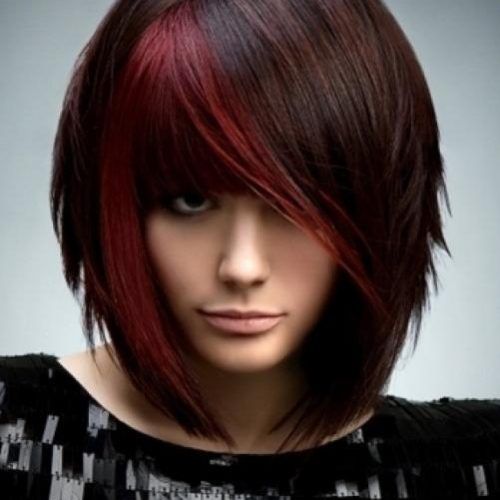 Short Hairstyles With Red Highlights (Photo 4 of 20)