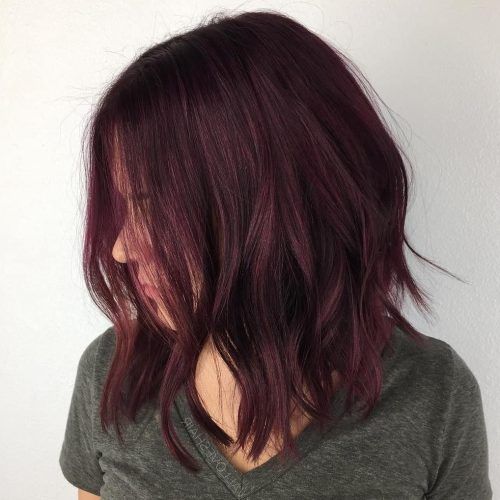Burgundy Bob Hairstyles With Long Layers (Photo 1 of 20)