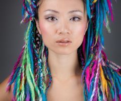 20 Photos Colorful Yarn Braid Hairstyles