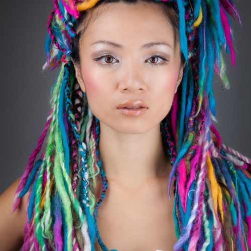 Colorful Yarn Braid Hairstyles (Photo 1 of 20)