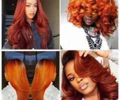2024 Latest Burnt Orange Bob Hairstyles with Highlights