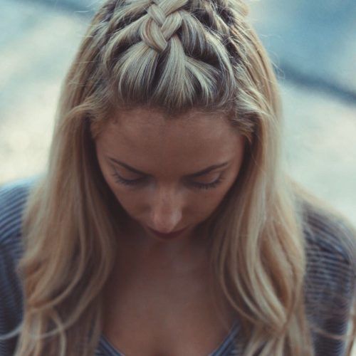 Topknot Hairstyles With Mini Braid (Photo 14 of 20)