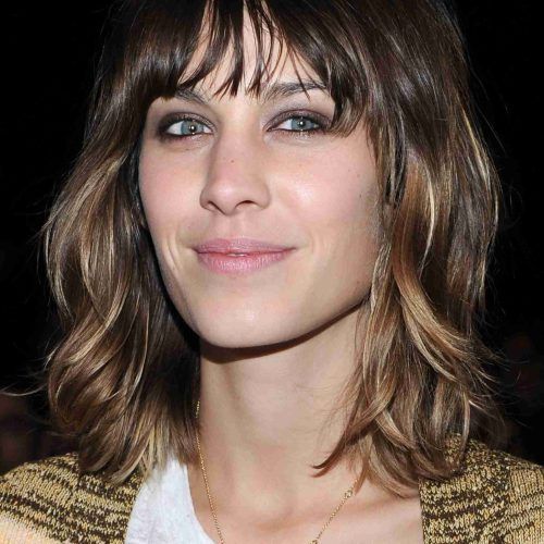 Medium Shag Hairstyles With Long Side Bangs (Photo 6 of 20)