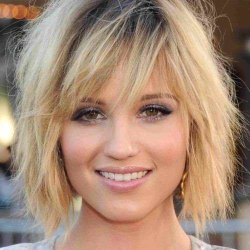 Piece-Y Blonde Shag Haircuts With Curtain Bangs (Photo 17 of 20)