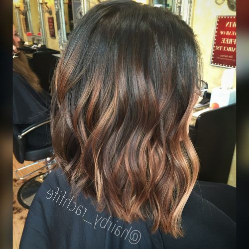 Point Cut Bob Hairstyles With Caramel Balayage (Photo 10 of 20)