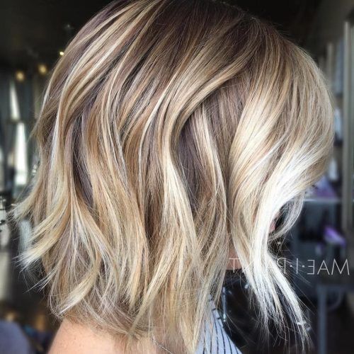 Curly Caramel Blonde Bob Hairstyles (Photo 1 of 20)