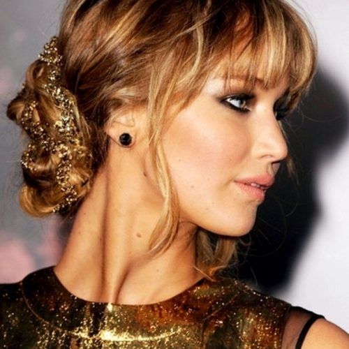 Updo Hairstyles With Bangs (Photo 7 of 15)