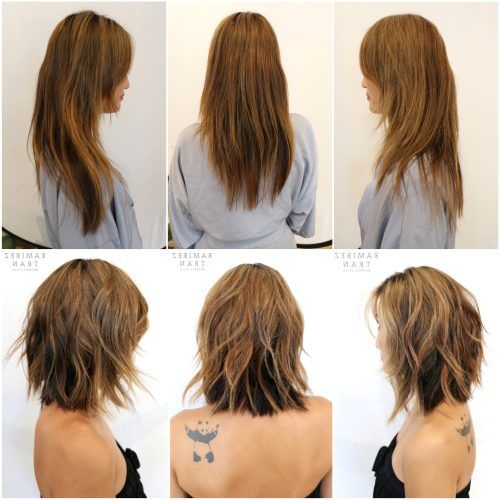 Short Bob Hairstyles With Piece-Y Layers And Babylights (Photo 8 of 20)